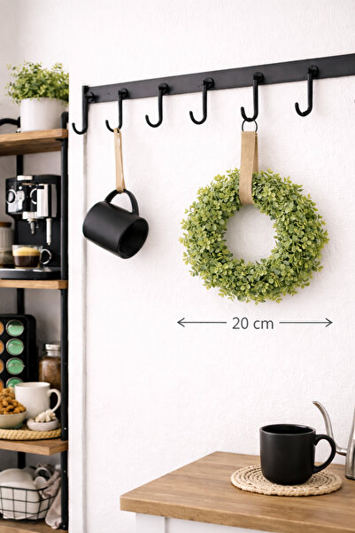 ecrella Mini Boy 20 cm Dekoratif Yeşil Çelenk | Mutfak, Kahve Köşesi, Duvar v...
