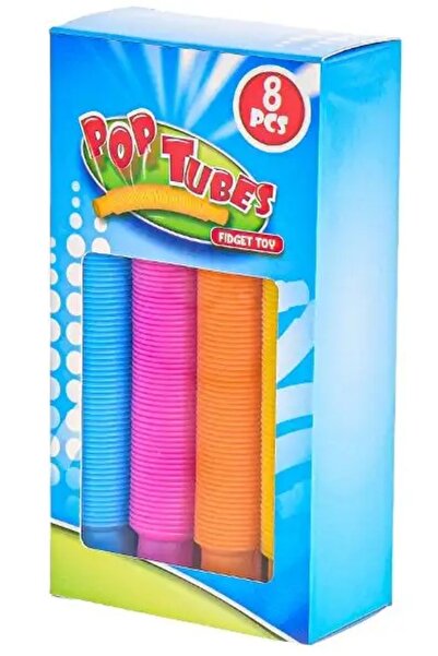 Avaleea Set 8 jucarii senzoriale Fidget Pop Tubes