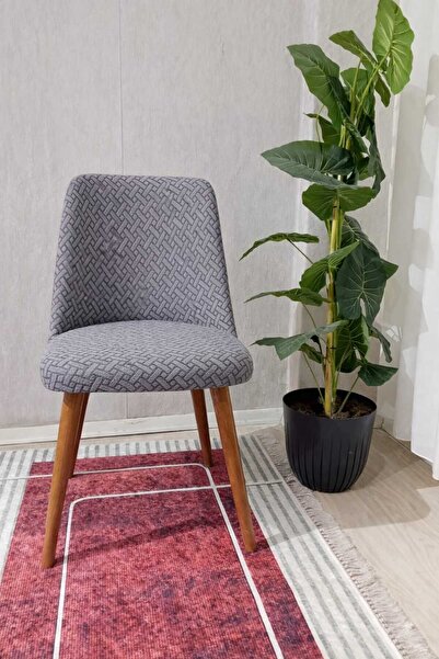 nurluk tuğla desen lastikli esnek çok kaliteli sandalye kılıfı ( büyük boy )