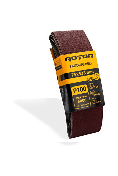 Rotor Curea abrazivă P100 75*533 Set de 5