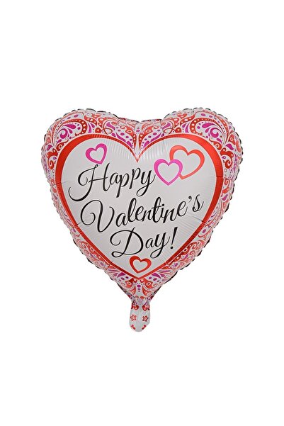 Avaleea Metallic Foil Balloon, Heart Figurine, Happy Valentine's Day Model, L...