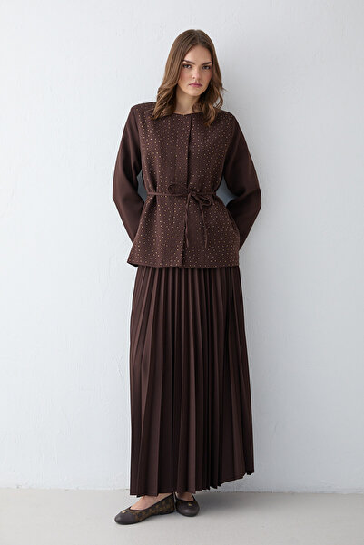 Melike Tatar Σετ με πλισέ φούστα 32-2655