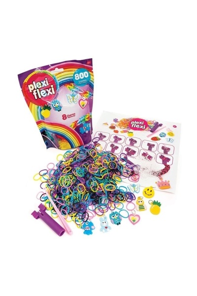 As Games Plexi Flexi Punga cu 800 Elastice din cauciuc si 8 Accesorii