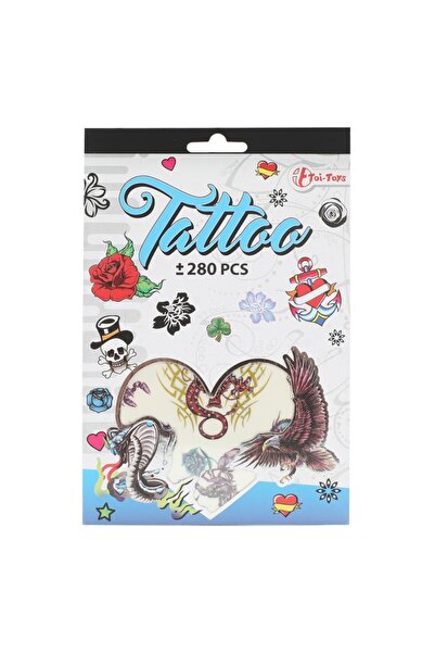 Toi-Toys Set de 280 tatuaje temporare pentru fetite, Diverse modele