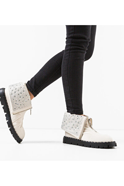 BENOTTİ Krystal Beige Women's Boots