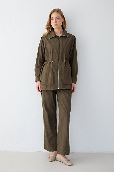 Melike Tatar Fermuarlı Pantolonlu Takım 32-2672