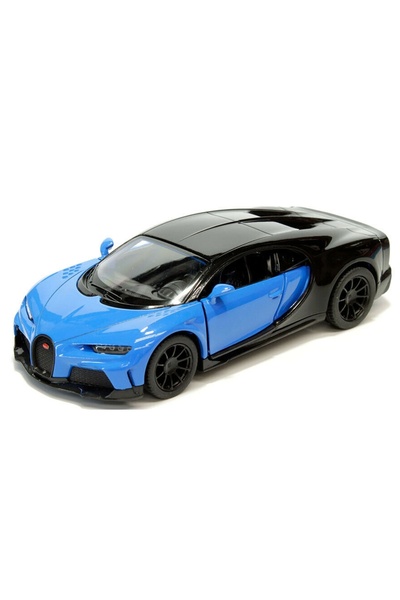 OEM Macheta metalica 1:34 Bugatti Chiron Supersport, 12 cm, Albastru