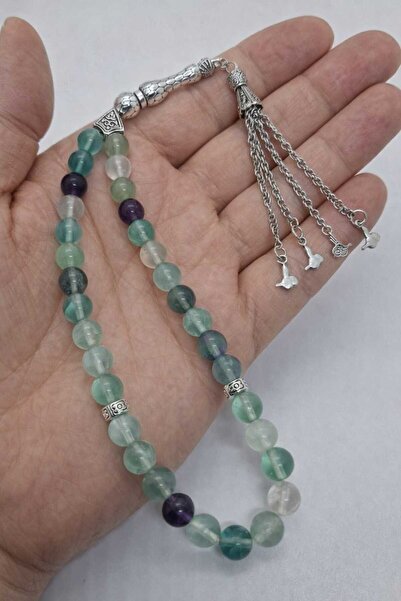 best bioenerji taş terapi Fluorite Natural Stone Prayer Beads – Mental Clarit...