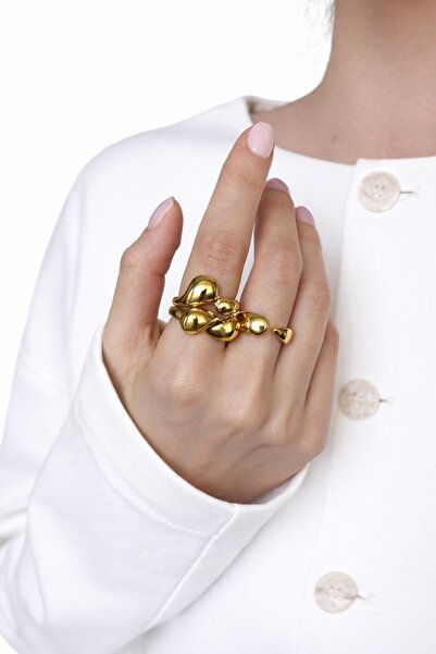 Ressia Minimal Flow Design Triple Ring Set