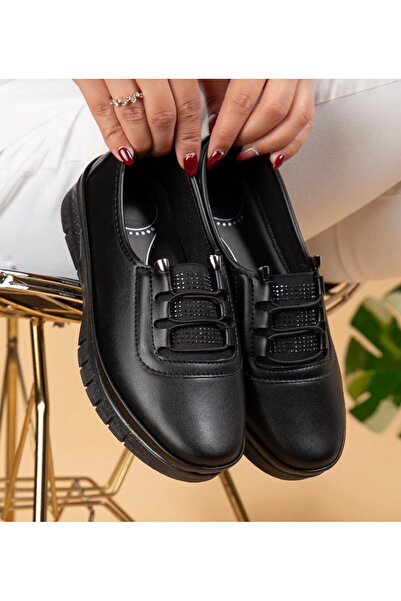 Wanetti ženske crne Ortopedski đon 4 tačke Sa kamenčićima Bez pertli Baletank...