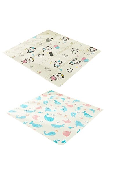 Avaleea Saltea de joacă pentru copii, termică, cu 2 fețe, cu ursuleți de pluș...