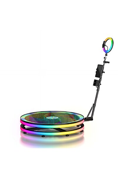 OEM Platform 360 Video Booth, Infinity Mirror, Selfie 360, Rotating Arm, RGB ...