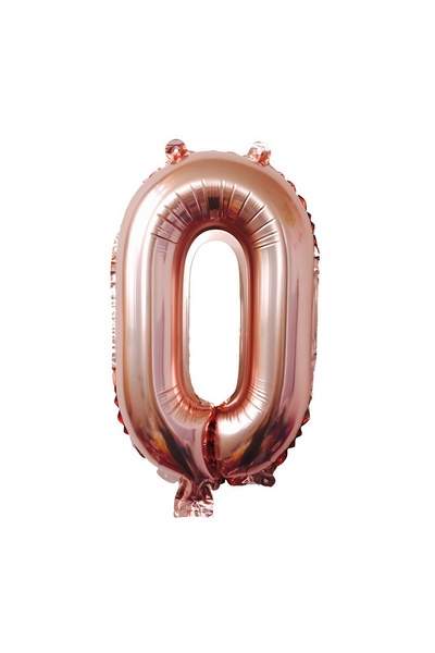 Avaleea Foil BalloonNumber 081 cmFor Air or HeliumRose Gold