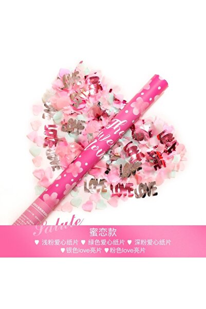 Avaleea Tub Confetti, pentru Party, Model cu Inimioare si Cuvantul Love, 40 c...