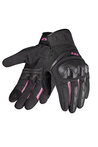 LS2 قفازات كوبرا الصيفية النسائية باللون الأسود-الأرجواني