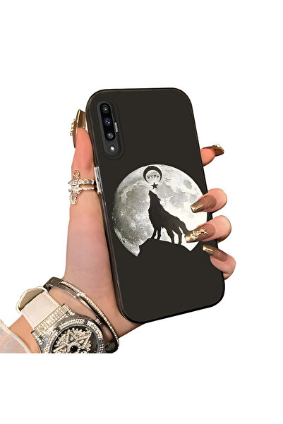 ucuc Samsung Galaxy A50/A50S/A30S Uyumlu Sert Akrilik Arka Silikon Kenar Lens...
