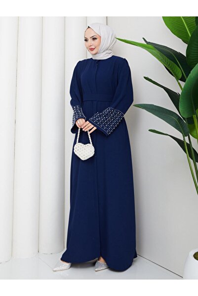 MY QILAM Women's Islamic Clothing Abaya Ferace Long Dress with Stone Embellis...