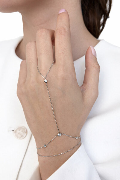 Ressia شاح ميران عصري بتفاصيل حجرية لامعة