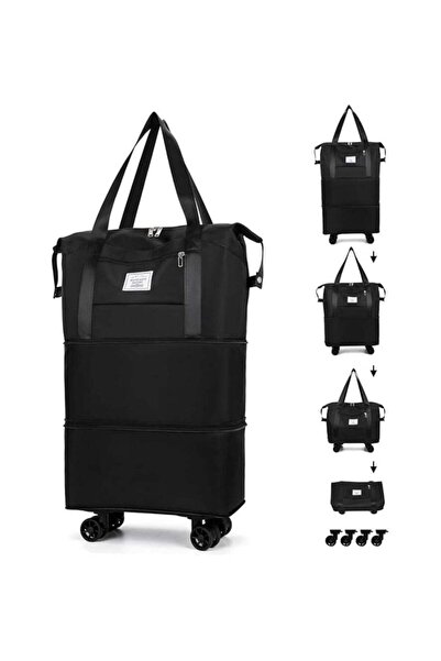 Generic Expandable Rolling Duffle Bag with Wheels | Foldable Travel Luggage |...