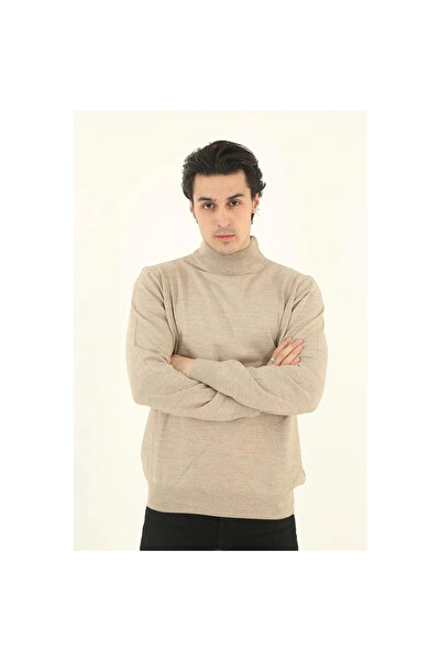 Narnuga   Half Turtleneck Sweater - Beige