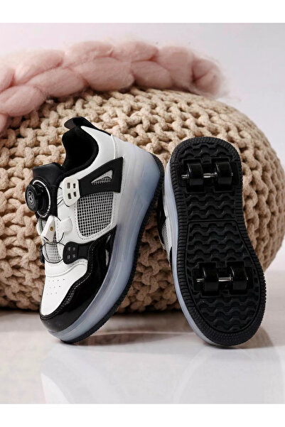 Zaira Adidasi cu role albi din piele ecologica Helys2 #24573 - 36