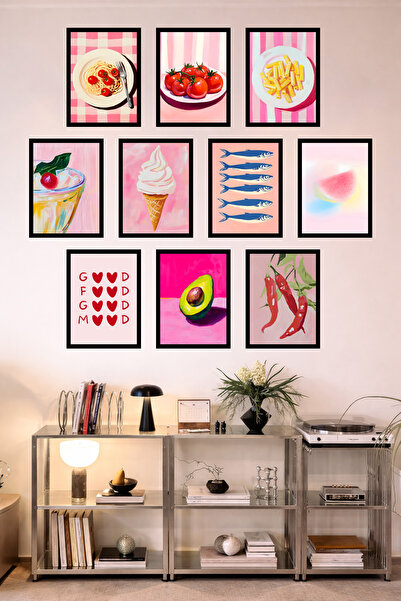 UNT Bucătărie cu aspect de cadru, 10 piese |   Modern |   Set de pictură cu a...