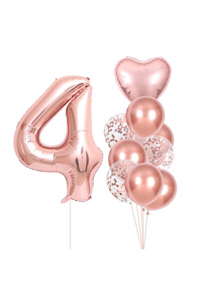 Avaleea Set 10 Baloane Folie si Latex, Tematica Aniversare, Baloane Latex 25c...