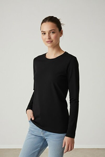 zenne Crew Neck Body Black - 4243