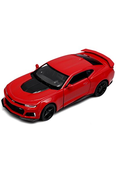 Kinsmart Macheta metalica Kinsmart, Chevrolet Camaro ZL1 2017, 12 cm, Rosu