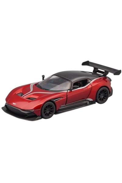 WELLY Macheta Metalica Kinsmart Aston Martin Vulcan Livery, Rosu, 1/38