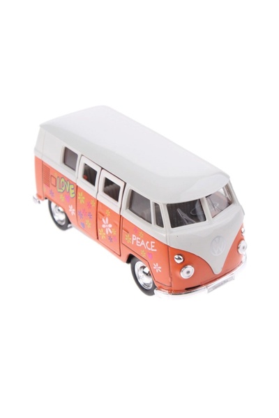 WELLY Masinuta autobuz Volkswagen 1963 1:34, 11 cm, Rosu