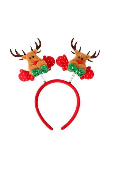 Avaleea Coronita Decorativa, Tema Craciun, 12 x 25 cm, Model Reni, Marime Uni...