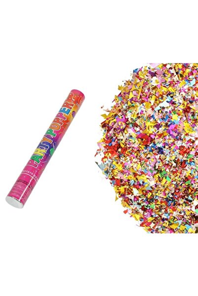 Avaleea Tub de Confetii, Clasic, 30x5 cm, Confetii Asortate din Plastic, Elib...
