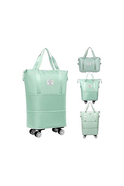 Generic Expandable Rolling Duffle Bag with Wheels | Foldable Travel Luggage |...