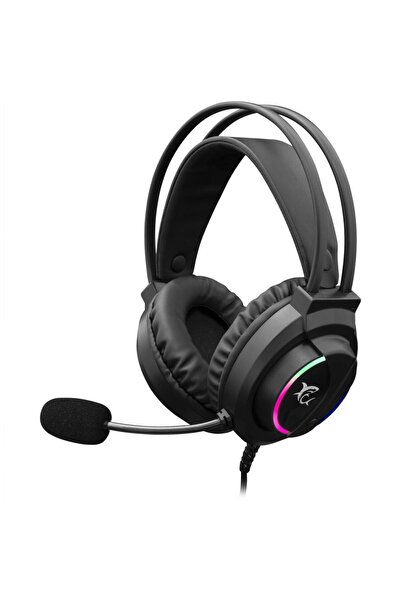white shark Gaming Headset WOLF, Over-Ear, USB, 50mm, Omnidirectional Mic, Black