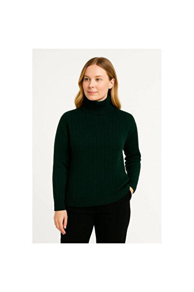 Narnuga Fisherman Collar Knitted Sweater Cotton Thick Corded Fabric Woven - K...