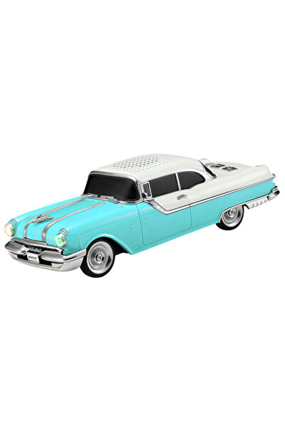 Wster Portable Retro Speaker 10W, Classic Car Design White-Blue, Bluetooth, F...