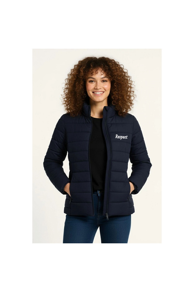 Narnuga Women's Micro Water Repellent Quilted B Printed Lined Zippered Bomber...