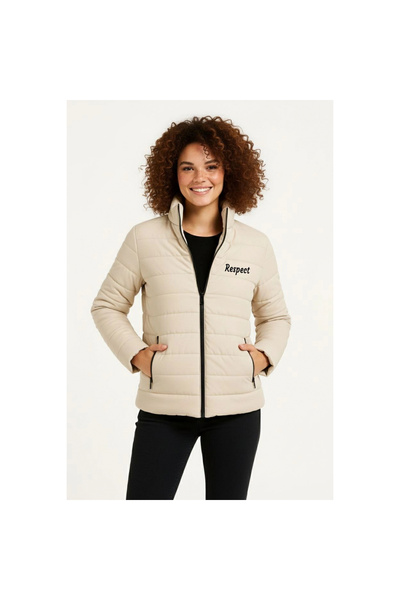 Narnuga Women's Micro Water Repellent Quilted B Printed Lined Zippered Bomber...