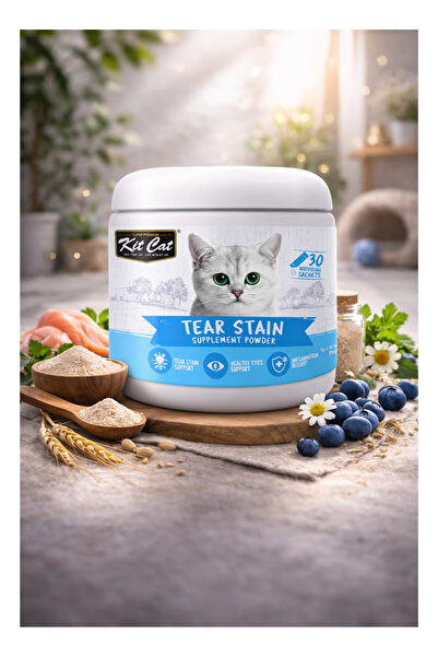 Kit Cat Food supplement powder for treating tear pigmentation in cats - to su...