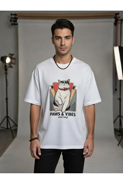 Hababamevi Keçi ⭐ Cat Baskılı Erkek T-shirt