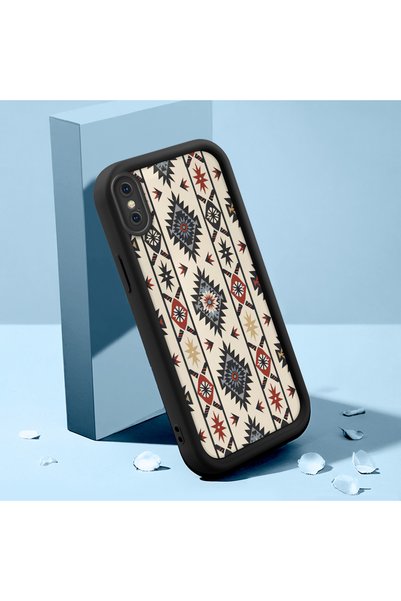 Hontinga iPhone X Uyumlu Kılıfı İnce Yumuşak Silikon Telefon Kılıfı Vintage D...