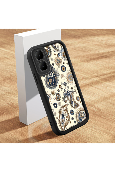 Hontinga حافظة هاتف إنفينيكس سمارت 10 متوافقة مع نمط H سجاد من السيليكون النا...