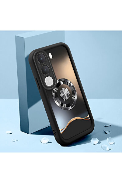 Vivo Y31 5G Compatible Case Slim Soft Silicone Phone Case four leaf clover