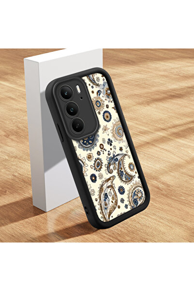 Hontinga حافظة هاتف ريلمي 14x متوافقة مع نمط H سجاد من السيليكون الناعم الرقيق