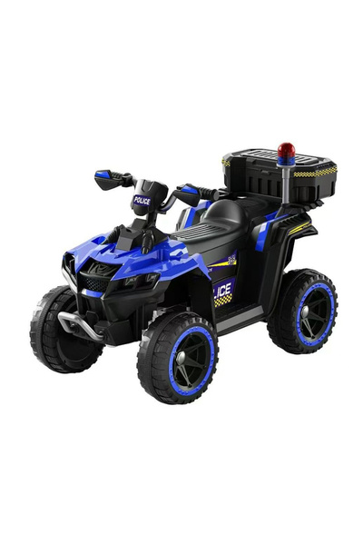 Kinderauto ATV de poliție premium de 12V 80W - Albastru