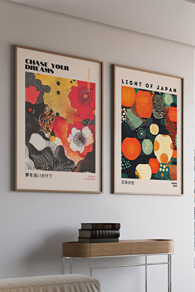 Artiera Σετ ζωγραφικής με ξύλινο πλαίσιο 2 τεμαχίων με πολύχρωμες κουκκίδες J...