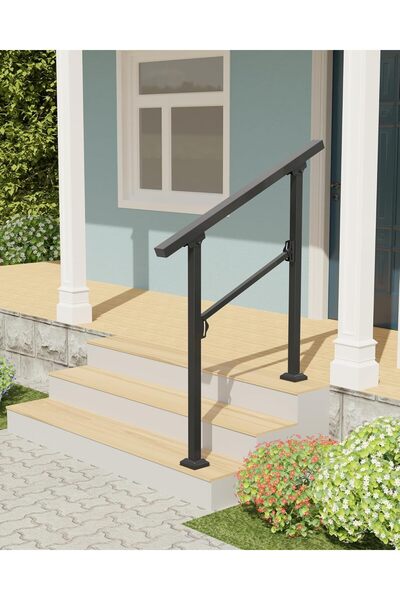 NO BRAND Balustradă de scară cu mâner curent, 102 cm, 1 stâlp, pentru interio...