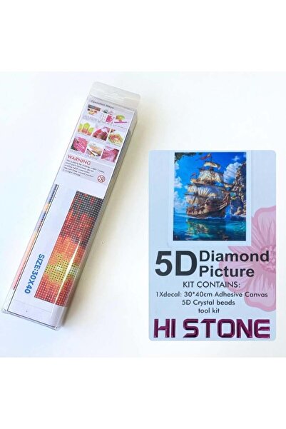 NT Boncuklu Taşlı Pano Çocuklar İçin Mozaik Elmas Goblen Diamond Tablo 30 X 4...
