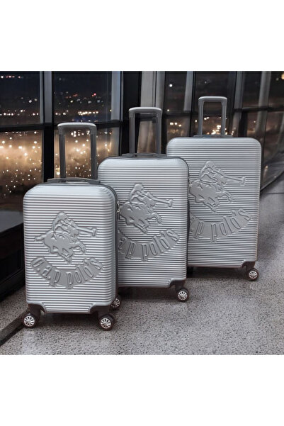 ALBATROS 3,lü Set ABS Plastik Valiz Bavul Seyahat Çantası